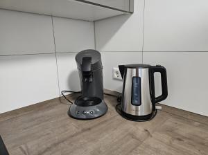 a blender sitting on a counter in a kitchen at MY HOME N 35/2 in Villingen-Schwenningen