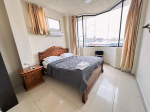 Katil atau katil-katil dalam bilik di Hostal Posada Del Sol