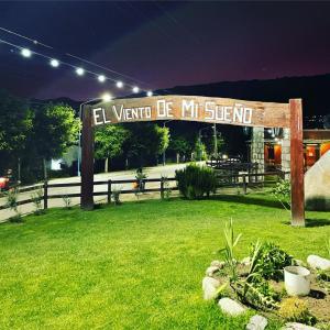 a sign that says el wandle be my signal at El Viento De Mi Sueño in Tafí del Valle