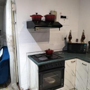 Η κουζίνα ή μικρή κουζίνα στο Naledi homestay