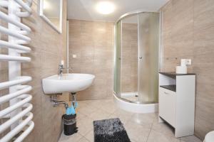 Koupelna v ubytování Monteurwohnung Glauchau