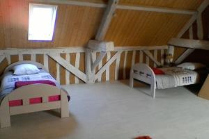 Krevet ili kreveti u jedinici u okviru objekta Gîte rural