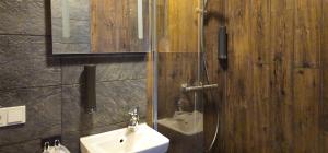 Koupelna v ubytování Akureyri Hostel