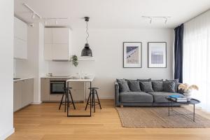 Kuchyňa alebo kuchynka v ubytovaní S35 Apartments Gdynia Orłowo