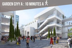 a rendering of the garden city a minutes a x building at Confort hôtelier dans une prestigieuse résidence in Alger