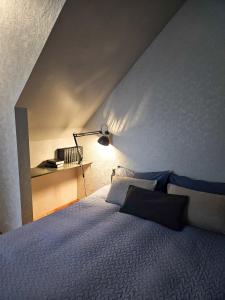Postel nebo postele na pokoji v ubytování Muzeja apartamenti