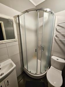 Koupelna v ubytování Muzeja apartamenti