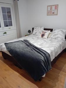 Postel nebo postele na pokoji v ubytování Ama's Sweet home