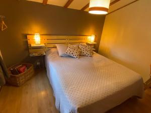 Posteľ alebo postele v izbe v ubytovaní Maison de vacances dans les hauteurs de Salavas