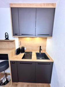 Kuchyň nebo kuchyňský kout v ubytování Grimming Lodge Tauplitz