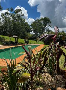 Swimmingpoolen hos eller tæt på Hospedaria do Feno