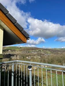 a view from the balcony of a house at The Hayloft, Marsden in Huddersfield