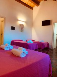 Voodi või voodid majutusasutuse Tre Balate Natura e Relax toas