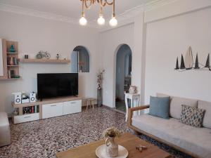 Posezení v ubytování Poseidonia Syros cozy house