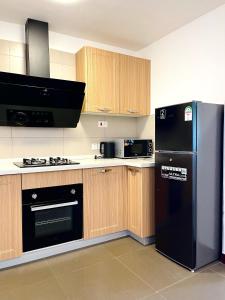 Stunning 2 Bed Room Unit with Ocean View的厨房或小厨房