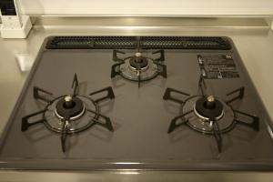 a stove top with two burners on top of it at Casa Stella 1 Aquarius by Liaison in Osaka +21 photos
