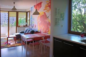 Posezení v ubytování Color Apartment