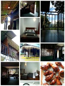 un collage de fotos de un hotel con habitación en Mountain Ring Hotel and Restaurant, en Ella