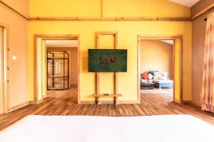 TV a/nebo společenská místnost v ubytování Sunshine Resort Pokhara - Your Private Paradise