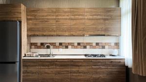 Kuchyň nebo kuchyňský kout v ubytování Dani Lux Apartments