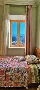 - une chambre avec un lit et une fenêtre dans l'établissement Rita Gujejiani Guesthouse, 