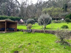 A garden outside Finca Las Bimbas