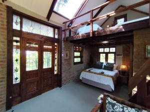 Ένα ή περισσότερα κρεβάτια σε δωμάτιο στο Bethesda Mountain Lodge