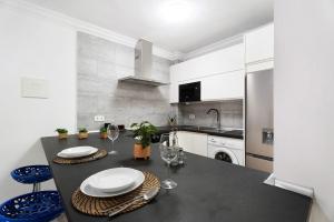 Köök või kööginurk majutusasutuses Acuarela Suites