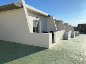 a white house with a row of stairs at Mojacar Luxury in Mojácar