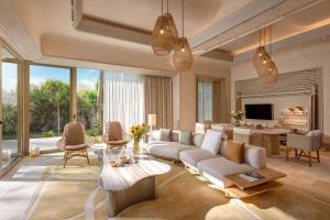 a living room with a couch and a table at BIJAL in Side