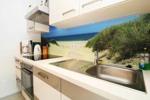 Η κουζίνα ή μικρή κουζίνα στο Ferienwohnung Wiesenglueck