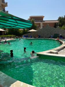 a group of people swimming in a swimming pool at Turtles beach resort in Hurghada +8 photos