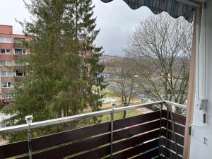 - une vue depuis le balcon d'une maison dans l'établissement Kaminflair, à Altenau