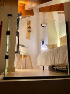 Llit o llits en una habitació de CAL DOMÈNEC - Dúplex lujo en Rialp ( Se admiten mascotas)