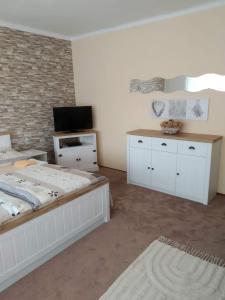 Postel nebo postele na pokoji v ubytování Apartment Krnov