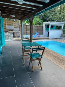Bazén v ubytování La Casita Ilohë nebo v jeho okolí