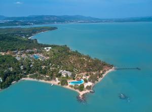 an aerial view of an island in the water at Island Escape by Burasari - SHA Extra Plus in Phuket Town