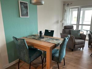 Χώρος καθιστικού στο Ferienwohnung Hilke