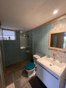 Koupelna v ubytování La Casita Ilohë