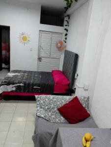 - une chambre avec 2 lits dans l'établissement Hab privada entrada independiente, à Tuxtla Gutiérrez