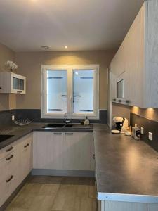 Η κουζίνα ή μικρή κουζίνα στο Appartement mitoyen avec 1 chambre