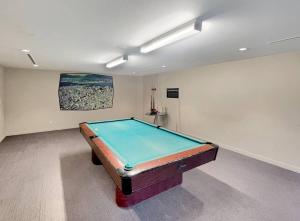 a room with a pool table in it at Spring Serene in Vancouver