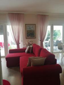 Posezení v ubytování Holiday Home Slavica, prizemlje objekta