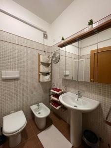 a bathroom with a sink and a toilet at Appartement GIUDECCA in Venice