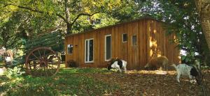 Puutarhaa majoituspaikan Gîte dans ancien corps de ferme à 5mn de Pompadour ulkopuolella