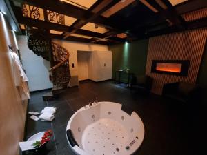 Koupelna v ubytování Suite Wellness
