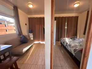 Postel nebo postele na pokoji v ubytování TVH LODGE MOOREA accès mer FARE HO'E