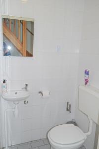 Ένα μπάνιο στο Lilian Modern Holiday home at a typical dutch canal, close to the Lauwersmeer +30 φωτογραφίες