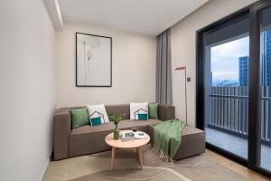 Χώρος καθιστικού στο Adoor Suites Shenzhen