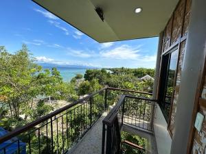 a balcony with a view of the ocean at Nature Seaview in Saavedra